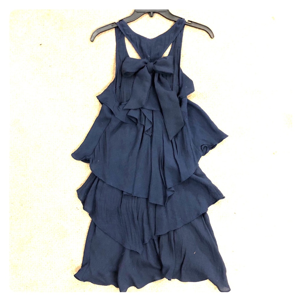 Ruffled racer back dress